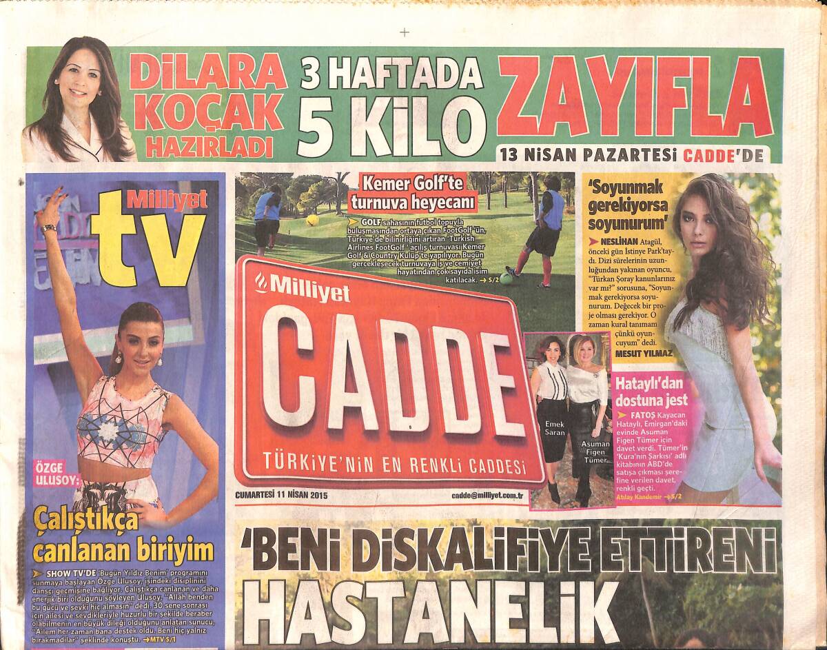 Milliyet Gazetesi Cadde Eki 11 Nisan 2015 GZ158326 - 1