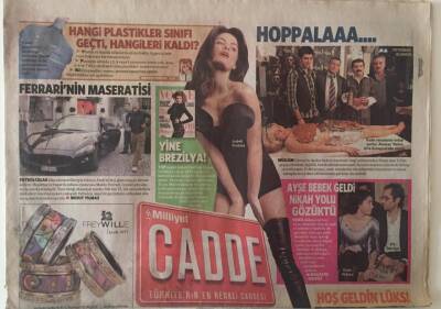 Milliyet Gazetesi Cadde Eki 12 Aralık 2009 - Sedat Pekerden Sevgilerle GZ22868 - 1
