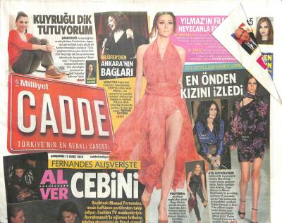 Milliyet Gazetesi Cadde Eki 12 Mart 2014 - Nilüferden Ankaranın Bağları-Fernandes Alışverişte GZ105733 - 1