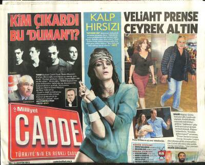 Milliyet Gazetesi Cadde Eki 13 Ağustos 2013 - Veliaht Prense Çeyrek Altın GZ101243 - 1