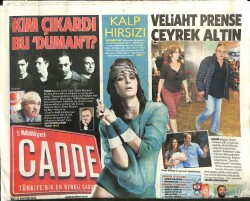 Milliyet Gazetesi Cadde Eki 13 Ağustos 2013 - Veliaht Prense Çeyrek Altın GZ101243 - 2