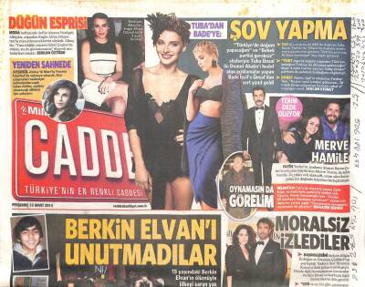 Milliyet Gazetesi Cadde Eki 13 Mart 2014 - Drogba Yeni Yaşını Kutladı-Jagger Rüzgarı GZ105297 - 1