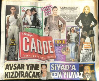 Milliyet Gazetesi Cadde Eki 13 Mart 2015 - Sina Koloğlu Kemal Sunala Rağbet Azaldı GZ100366 - 1