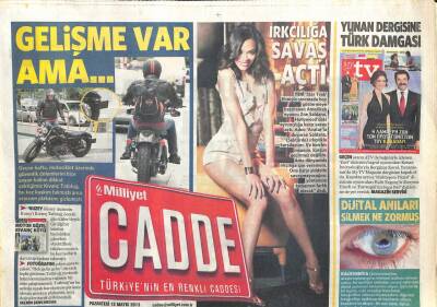 Milliyet Gazetesi Cadde Eki 13 Mayıs 2013 - Zoe Saldana , Irkçılığa Savaş Açtı GZ105369 - 1