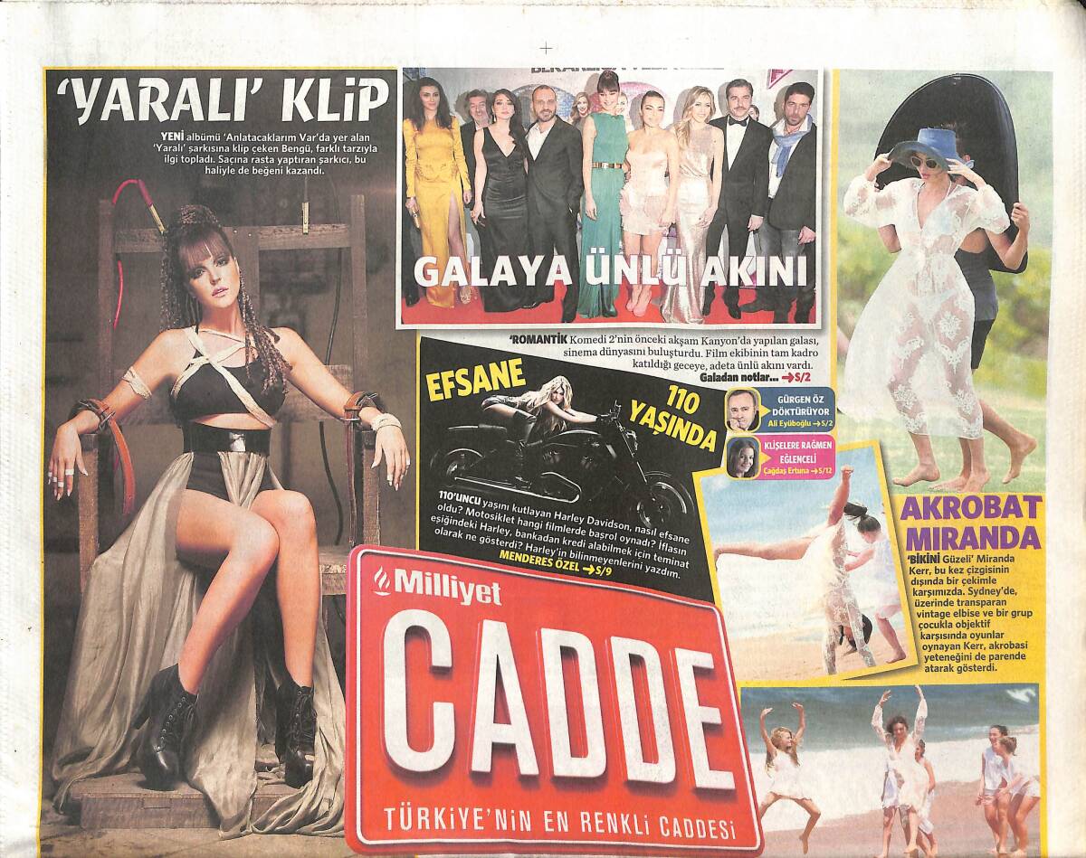 Milliyet Gazetesi Cadde Eki 13 Şubat 2013 - Alzheimer'a Karşı 3 Çay - Ben Zlatan İbrahimoviç Galaya Ünlü Akını GZ135981 - 1