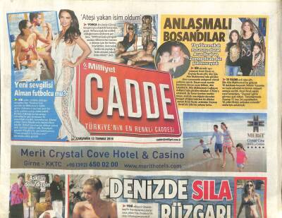 Milliyet Gazetesi Cadde Eki 13 Temmuz 2016 - Serdar Ortaçtan Medeniyet Çağrısı GZ117129 - 1