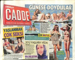 Milliyet Gazetesi Cadde Eki 14 Ağustos 2013 - Hülya Avşar Yaşlanmak Çok Seksi Dedi GZ101240 - 1