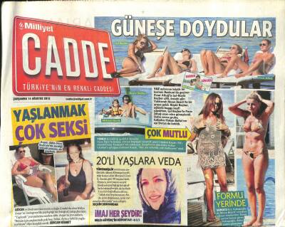Milliyet Gazetesi Cadde Eki 14 Ağustos 2013 - Hülya Avşar Yaşlanmak Çok Seksi Dedi GZ101240 - 1