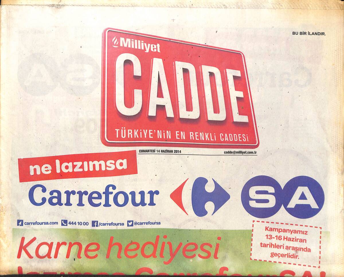 Milliyet Gazetesi Cadde Eki 14 Haziran 2014 - Caner Erkin Asena Ergin Ayrılık Yok Mutluyuz! - Tolgahan Sayışman Bodrum'da Aşk Başkadır! GZ137170 - 1