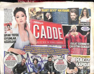 Milliyet Gazetesi Cadde Eki 14 Mart 2014 - Emel Sayın Evlat Edinmeye Çalıştım Olmadı GZ104976 - 1