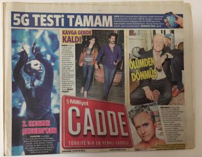 Milliyet Gazetesi Cadde Eki 15 Mayıs 2013 - 5 G Testi Tamam , 2. Konser Şebnem Ferahtan GZ28086 - 1