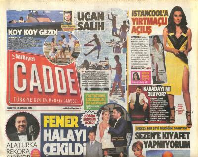 Milliyet Gazetesi Cadde Eki 16 Haziran 2014 - Emrah Bugün Evleniyor - Alaturka Rekora Gidiyor GZ123310 - 1