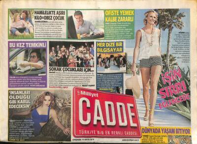 Milliyet Gazetesi Cadde Eki 16 Mayıs 2012 - Hülya Avşarla Nalına Mıhına GZ116545 - 1