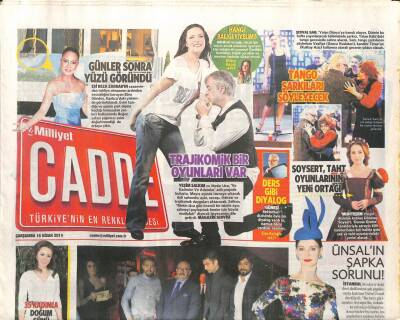 Milliyet Gazetesi Cadde Eki 16 Nisan 2014 - Ebru Gündeş Cezaevinden Tahliye Olduktan Sonra Yüzü Göründü GZ100266 - 2