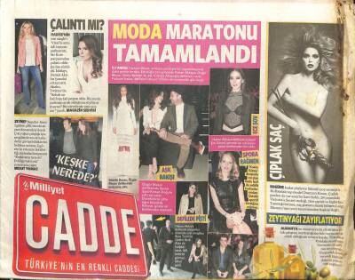 Milliyet Gazetesi Cadde Eki 17 Mart 2013 - Dilara Koçak Antrenman Öncesi Ve Sonrası Ne Yemeli GZ105901 - 1