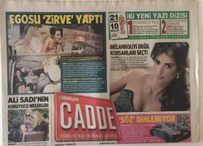 Milliyet Gazetesi Cadde Eki 17 Nisan 2010 - Demet Akalın Egosu Zirve Yaptı - GZ20670 - 1