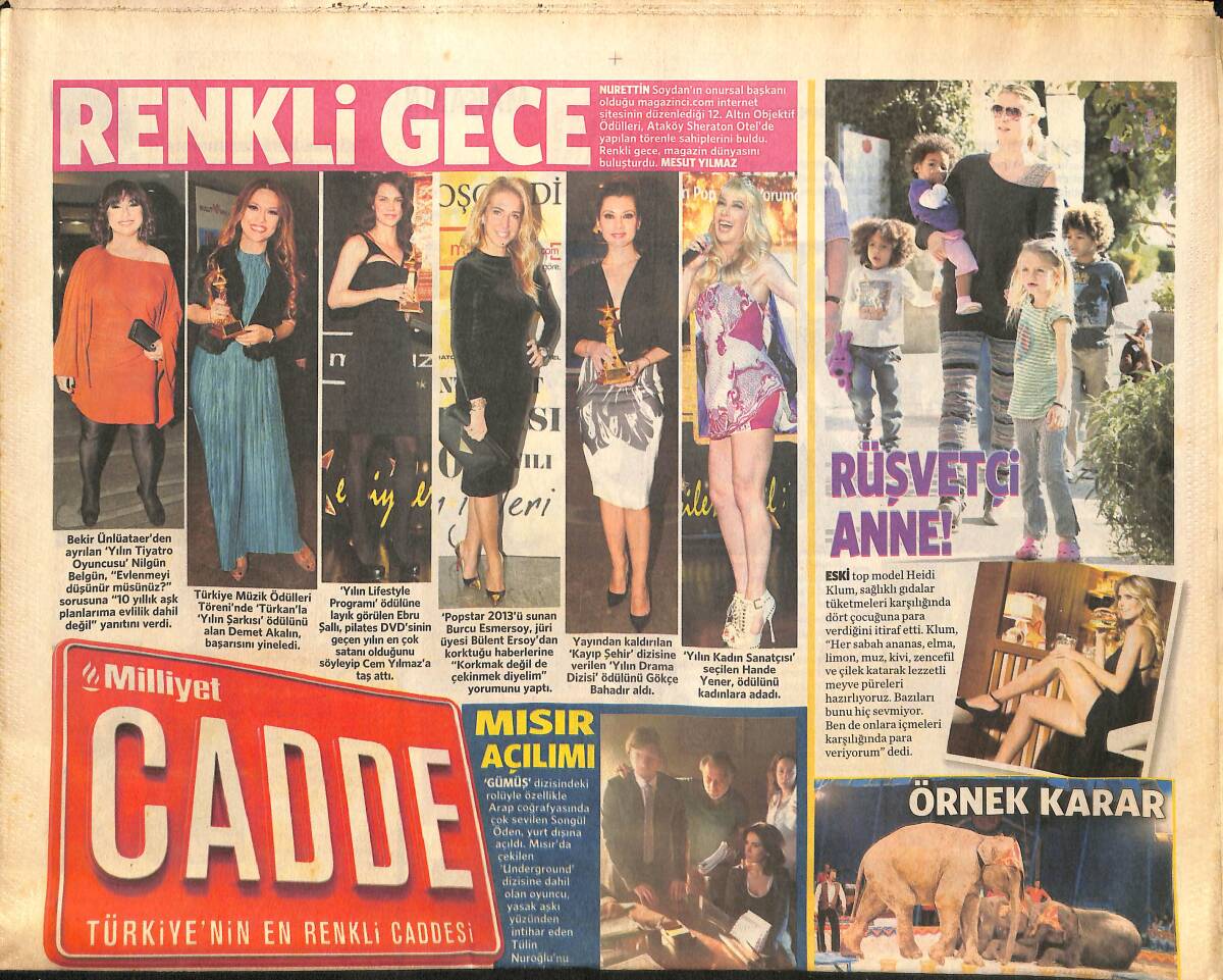 Milliyet Gazetesi Cadde Eki 17 Nisan 2013 - Emre Belözoğlu İstikamet Gaziantep - Kıvanç Tatlıtuğ Yeni Sezonda Dizi Yok GZ136002 - 1