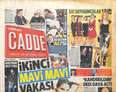 Milliyet Gazetesi Cadde Eki 17 Ocak 2014 - Sinan Akçıldan Ebru Şallıya Doğum Günü Partisi GZ119585 - 1