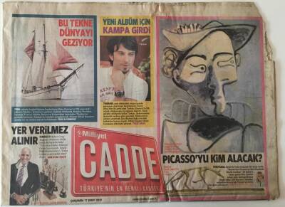 Milliyet Gazetesi Cadde Eki 17 Şubat 2010 - PICASSOyu Kim Alacak , Tuğba Ve Mehmet Erbil Çifti Evliliklerini Yürütemedi - GZ43912 - 1