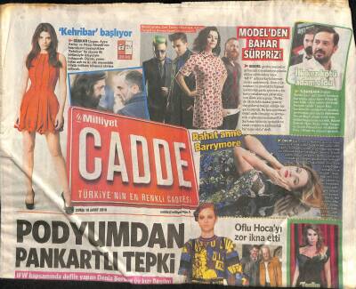 Milliyet Gazetesi Cadde Eki 18 Mart 2016 - Emre Altuğ İlk Kez Kötü Adam Oldu GZ116471 - 1