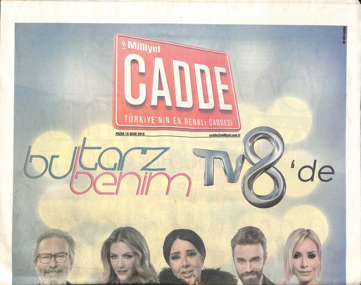Milliyet Gazetesi Cadde Eki 18 Ocak 2015 - Mahkumlardan Tiyatro Oyunu - Deniz Seki 'Kurtar Beni AYM' - Selena Gomez Justin Bieber Barıştılar GZ135887 - 1