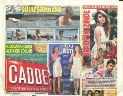 Milliyet Gazetesi Cadde Eki 18 Temmuz 2013 - Beren Saat İle Kenan Doğulu Geçen Günlerde Kanyonda Objektiflere Takıldı GZ100676 - 1