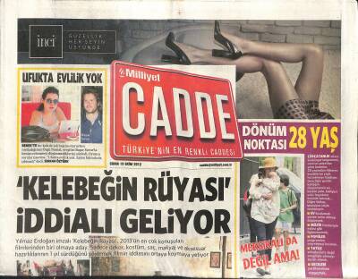 Milliyet Gazetesi Cadde Eki 19 Ekim 2012 - Megan Fox Oğlumuz Mükemmel - İstanbulun Parti Canavarları GZ124524 - 1