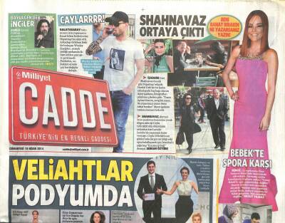 Milliyet Gazetesi Cadde Eki 19 Nisan 2014 - Bengü , LG Markasının Four Seasons Hoteldeki Tanıtımında Sahnedeydi GZ113147 - 1