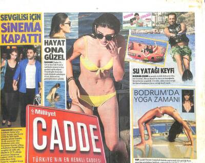 Milliyet Gazetesi Cadde Eki 2 Ağustos 2013 - Cem Yılmazı Kilo Sorusu Kızdırdı GZ104464 - 1