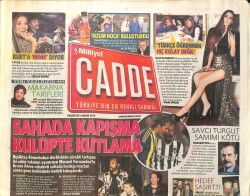 Milliyet Gazetesi Cadde Eki 2 Aralık 2013 - Sahada Tartışan Manuel Fernandes Ve Bruna Alves Gece Kulübünde Görüntülendi - Düğün Dernek Filminde Rekor GZ154593 - 2