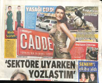 Milliyet Gazetesi Cadde Eki 2 Mart 2015 - İvana Sert , Oğlu Ateşten Onay Bekliyor GZ117059 - 1