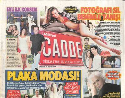 Milliyet Gazetesi Cadde Eki 20 Ağustos 2014 - Overlokçu Minik Serçe Sezen Aksu GZ119566 - 1