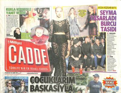 Milliyet Gazetesi Cadde Eki 20 Ekim 2014 - Gülben Ergen Ve Erhan Çelik,28 Eylülde Şirincede Evlendi GZ105741 - 1