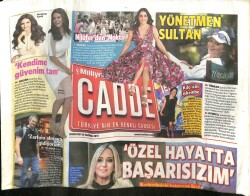 Milliyet Gazetesi Cadde Eki 20 Haziran 2015 - Evrim Alasya Çocuğum Yok Ama Anneyi Oynuyorum GZ100379 - 2