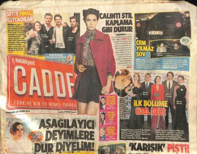 Milliyet Gazetesi Cadde Eki 20 Kasım 2014 - Sıladan Zeki Manevra - Cem Yılmaz Şov GZ98857 - 1