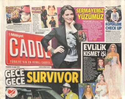 Milliyet Gazetesi Cadde Eki 20 Mart 2014 - Ne Olacak Bu Futbolcuların Hali ? * Manuel Fernandes - Emmanuel Emenike GZ116500 - 1