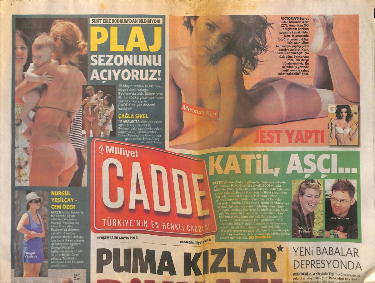 Milliyet Gazetesi Cadde Eki 20 Mayıs 2010 - Formula 1 Takımı Gibi Ekip * Mahsun Kırmızıgül-Ali Sürmeli-Haluk Bilginer-Salih Kalyon GZ152996 - 1