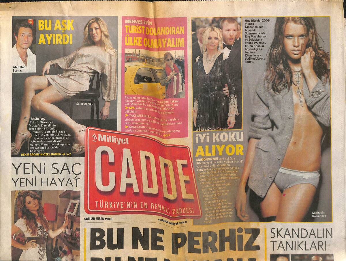 Milliyet Gazetesi Cadde Eki 20 Nisan 2010 - Göksel 70'lerin Çay Bahçelerinde - Kenan Doğulu Gerçek Patron GZ153000 - 1