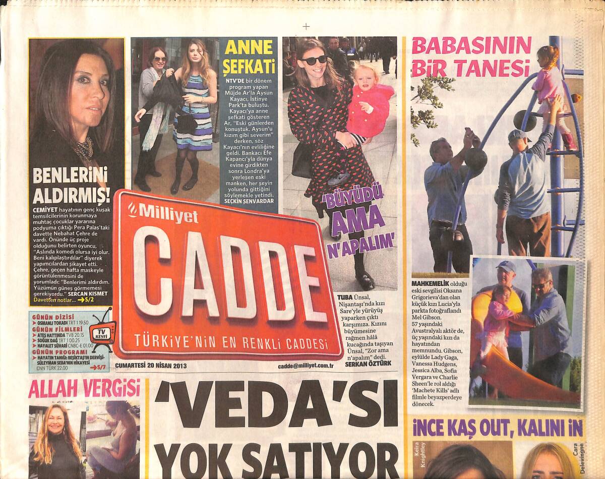 Milliyet Gazetesi Cadde Eki 20 Nisan 2013 GZ158358 - 1