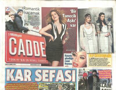 Milliyet Gazetesi Cadde Eki 20 Şubat 2015 - Kusurlu Güzelliğin Resmi Beyonce GZ105377 - 1