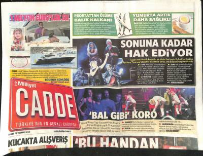 Milliyet Gazetesi Cadde Eki 20 Temmuz 2012 - Sezen Aksu Akustik Konserler Serisinde Final Yaptı GZ124631 - 1