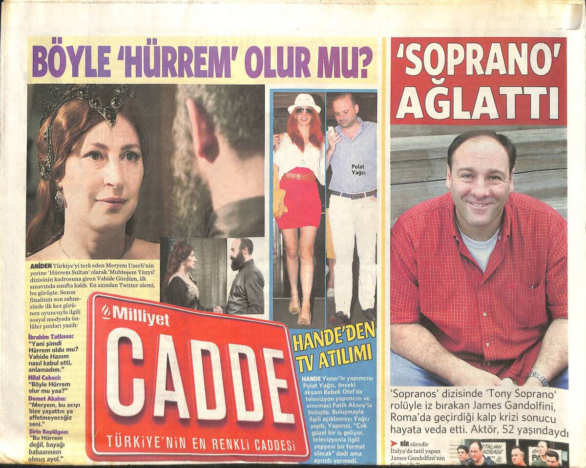 Milliyet Gazetesi Cadde Eki 21 Haziran 2013 - Brad Pitt Yıllardır A Listesinde - Yüzde 38 İnternet Bağımlısı GZ136283 - 1