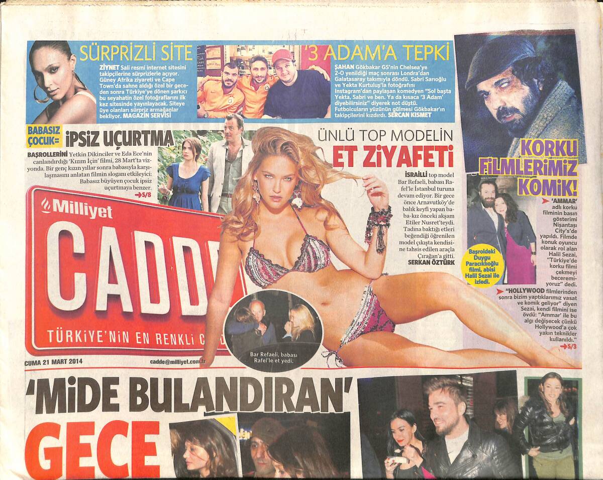 Milliyet Gazetesi Cadde Eki 21 Mart 2014 GZ158338 - 1