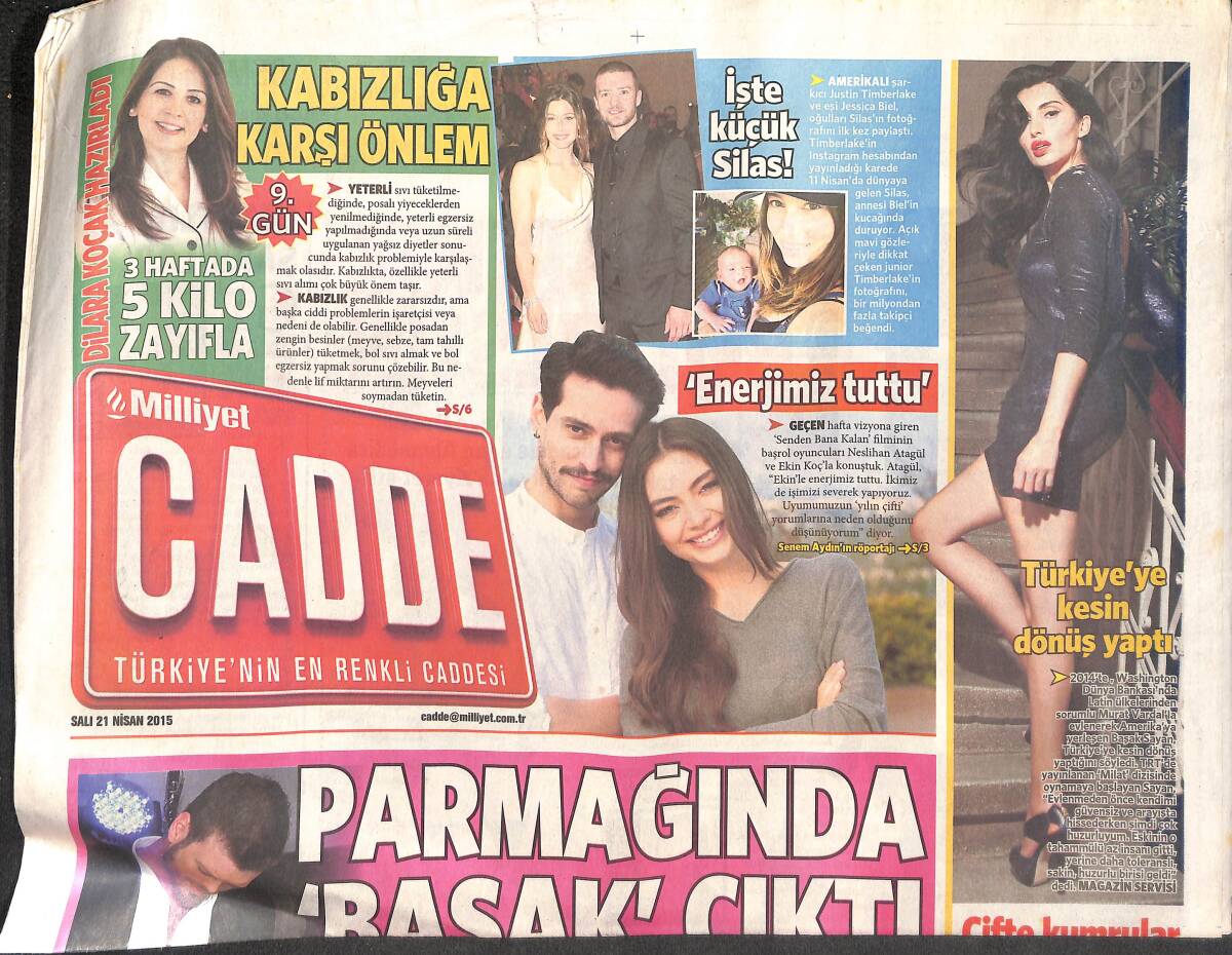 Milliyet Gazetesi Cadde Eki 21 Nisan 2015 - Cannes Festivali Selfie'ye Karşı GZ134896 - 1