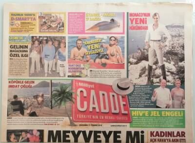 Milliyet Gazetesi Cadde Eki 21 Temmuz 2010 Deli Anne Gülben Ergen - GZ44412 - 1