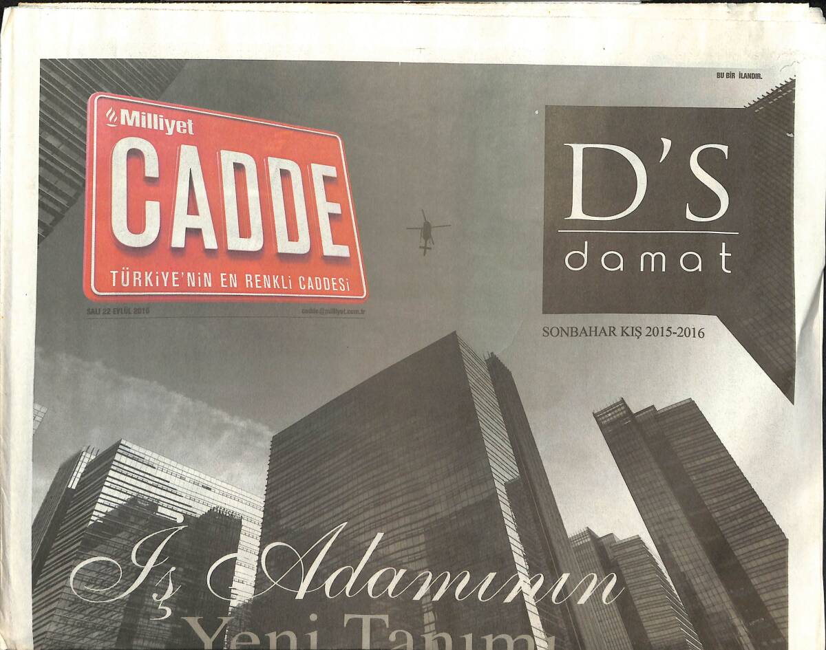 Milliyet Gazetesi Cadde Eki 22 Eylül 2015 - Korkutmayan Kanser Türü - Taht Oyunları Emmy'leri Topladı GZ135953 - 1