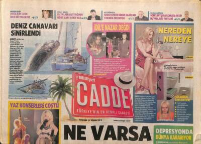 Milliyet Gazetesi Cadde Eki 22 Temmuz 2010 - Cansu Dereden Ayrılan Cem Yılmaz , Eski Sevgilisi Lal Dedeoğlu İle Buluştu GZ93720 - 1