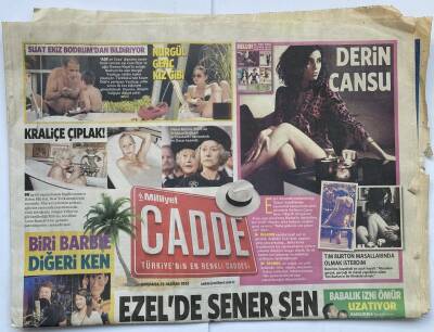 Milliyet Gazetesi Cadde Eki 23 Haziran 2010 - Ezelde Şener Şen Heyecanı GZ60222 - 1