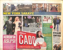 Milliyet Gazetesi Cadde Eki 23 Nisan 2013 - Beverly Hillse İngiliz Çıkarması - Ata Demirerden Eşine Jest GZ100236 - 2