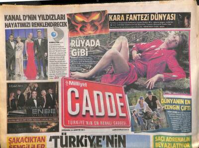 Milliyet Gazetesi Cadde Eki 24 Ağustos 2011 - Dünyanın En Zengin Çifti GZ109874 - 1